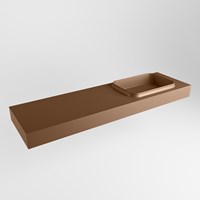 RIDGE Rust Lavabo sospeso à parete solid surface 161cm. Posizione lavabo Destra.
