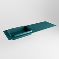 RIDGE Smag solid surface inbouw / inleg wastafel 141cm. Positie wasbak links.