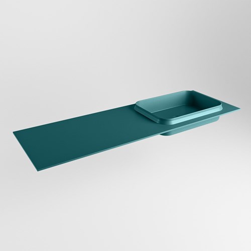 RIDGE Smag Inset / Built-in Basin solid surface 140cm. Position basin Right.