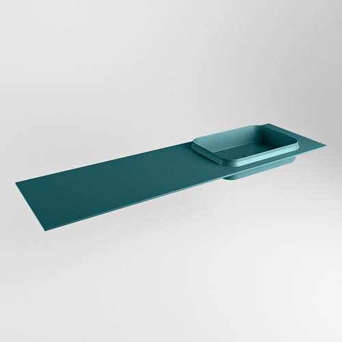 RIDGE Smag Einbauwaschbecken aus solid surface (mineralwerkstoff) 161cm. Waschbeckenposition Rechts.