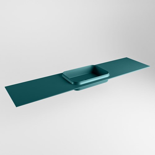 RIDGE Smag Einbauwaschbecken aus solid surface (mineralwerkstoff) 190cm. Waschbeckenposition Mittig.