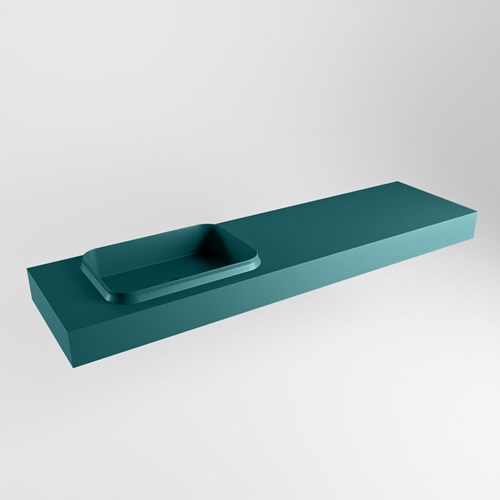 RIDGE Smag Lavabo sospeso à parete solid surface 171cm. Posizione lavabo Sinistra.