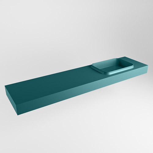 RIDGE Smag Lavabo mural solid surface 190cm. Position lavabo Droite.
