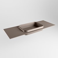 RIDGE Smoke Lavabo incasso solid surface 120cm. Posizione lavabo Centro.
