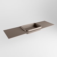 RIDGE Smoke Lavabo encastré solid surface 150cm. Position lavabo Centrée.