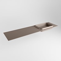 RIDGE Smoke Inset / Built-in Basin solid surface 171cm. Position basin Right.