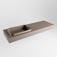 RIDGE Smoke Lavabo mural solid surface 140cm. Position lavabo Gauche.