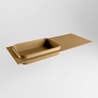 RIDGE Oro Lavabo incasso solid surface 110cm. Posizione lavabo Sinistra.