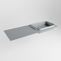 RIDGE Plata Lavabo encastrado de solid surface 120cm. Posición del fregadero Derecho.