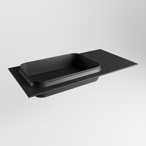 RIDGE Urban Lavabo encastrado de solid surface 90cm. Posición del fregadero Izquierda.