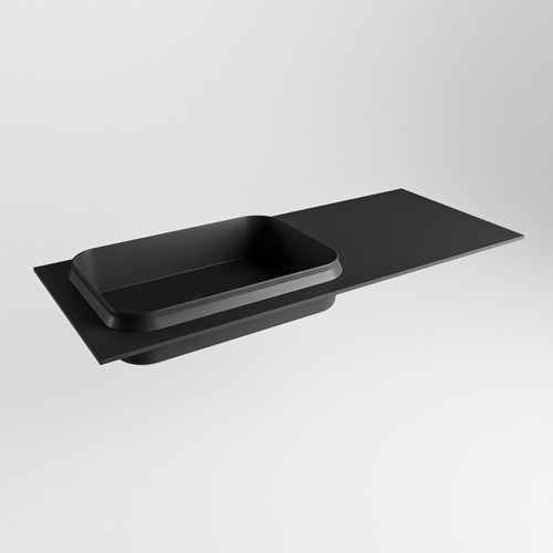 RIDGE Urban Lavabo encastrado de solid surface 111cm. Posición del fregadero Izquierda.