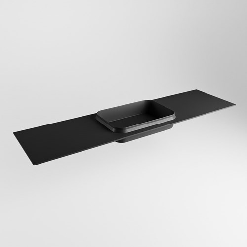 RIDGE Urban Lavabo encastré solid surface 170cm. Position lavabo Centrée.