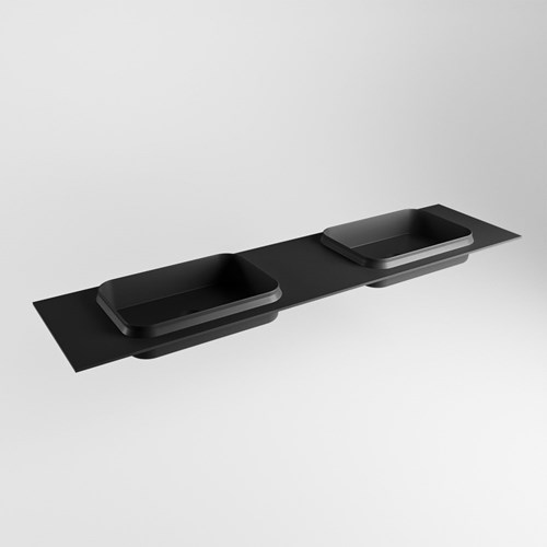 RIDGE Urban Lavabo encastré solid surface 191cm. Position lavabo Double.