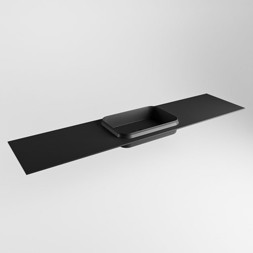 RIDGE Urban solid surface inbouw / inleg wastafel 191cm. Positie wasbak midden.