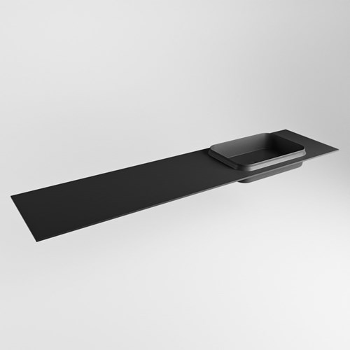 RIDGE Urban Lavabo incasso solid surface 190cm. Posizione lavabo Destra.