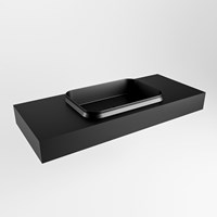 RIDGE Urban Lavabo mural solid surface 111cm. Position lavabo Centrée.