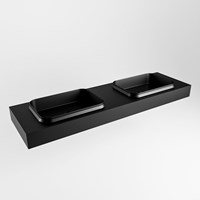 RIDGE Urban Lavabo sospeso à parete solid surface 171cm. Posizione lavabo Doppio.