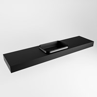 RIDGE Urban Lavabo sospeso à parete solid surface 190cm. Posizione lavabo Centro.