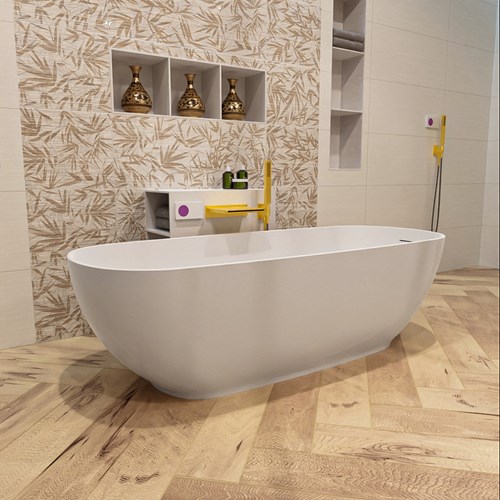 ROCK Bañera exenta 170x70cm color Talc / Talc.