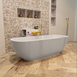 ROCK baignoire autoportante 170x70cm couleur Linen / Talc.