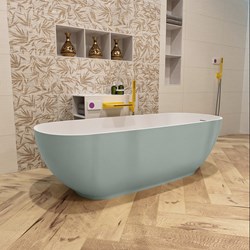 ROCK baignoire autoportante 170x70cm couleur Greey / Talc.