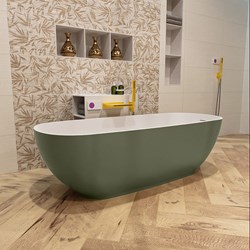 ROCK baignoire autoportante 170x70cm couleur Army / Talc.