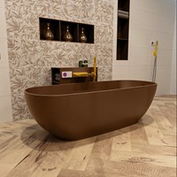ROCK vasca da bagno indipendente 170x70cm colore Rust / Rust.
