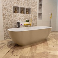 ROCK baignoire autoportante 170x70cm couleur Oro / Talc.