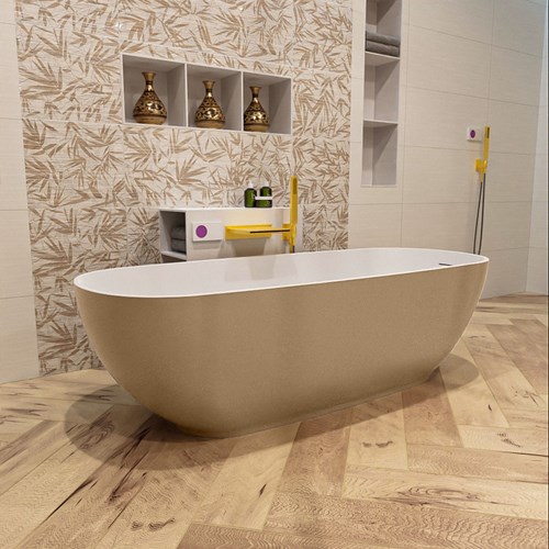 ROCK baignoire autoportante 170x70cm couleur Oro / Talc.