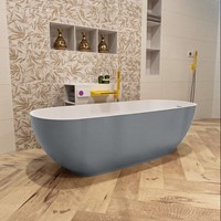 ROCK vasca da bagno indipendente 170x70cm colore Plata / Talc.