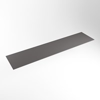 TOP 41 Dark Grey Solid surface plateau / topplaat 180cm. Dikte blad 0,9cm. Blad geschikt voor afdekplaat | waskom.-2