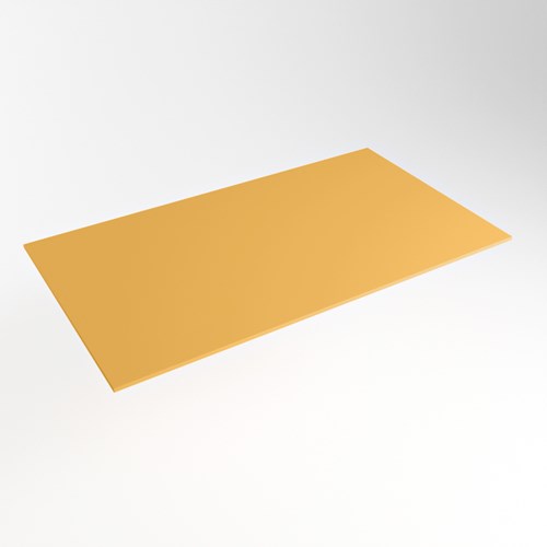 TOP 51 Ocher Solid surface plateau / topplaat 90cm. Dikte blad 0,9cm. Blad geschikt voor afdekplaat | waskom.-2