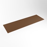 TOP 41 Rust solid surface Plan de travail 131cm. Épaisseur 0,9cm. Adapté pour le plan de travail | vasque À poser.-2