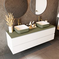 TOP 51 Army solid surface Piani di lavoro 161cm. Spessore 0,9cm. Adatto per il piano di lavoro | lavabo d'appoggio.