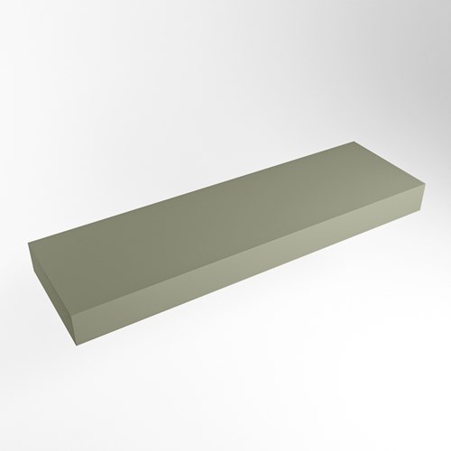 TOP 23 Army Encimera suspendido de solid surface 140cm. Espesor de la encimera 12cm. Encimera adecuada para lavamanos.
