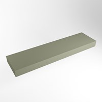 TOP 41 Army vrijhangende solid surface module / planchet 160cm. Rand 12cm hoog. Blad geschikt voor waskom.
