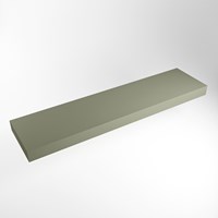 TOP 51 Army vrijhangende solid surface module / planchet 211cm. Rand 12cm hoog. Blad geschikt voor waskom.