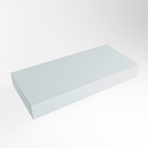 TOP 30 Clay vrijhangende solid surface module / planchet 91cm. Rand 12cm hoog. Blad geschikt voor waskom.