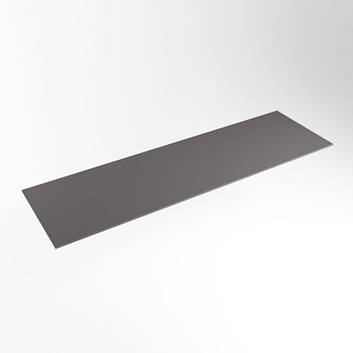 TOP 23 Dark Grey Solid surface plateau / topplaat 140cm. Dikte blad 0,9cm. Blad geschikt voor afdekplaat | waskom.