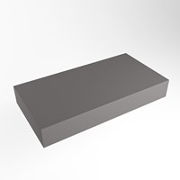 TOP 23 Dark Grey freihängendes solid surface Waschtischplatten 80cm. Blattdicke 12cm. Blatt geeignet für Waschbecken.