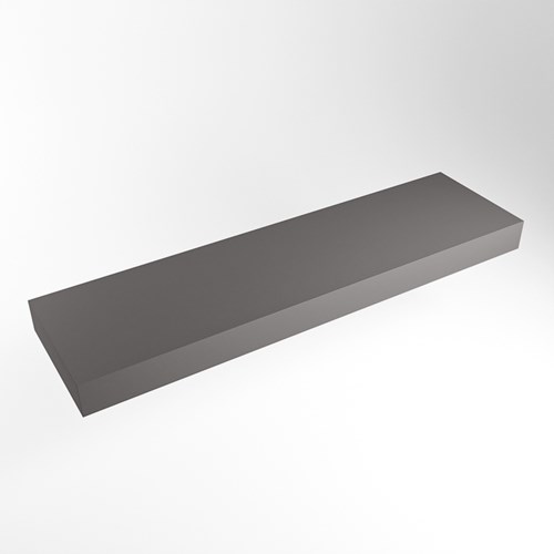 TOP 46 Dark Grey solid surface tagre suspendu 170cm. paisseur 12cm. Convient pour une vasque  poser.