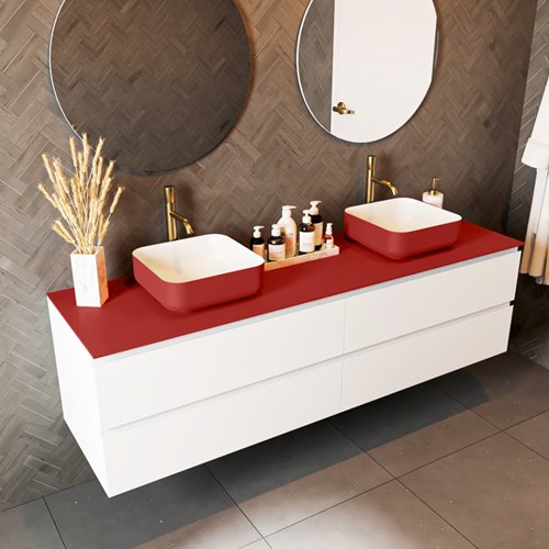 TOP 51 Fire solid surface Encimera 180cm. Espesor de la encimera 0,9cm. Encimera adecuada para lavamanos.