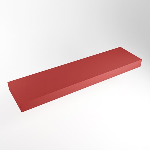 TOP 46 Fire Encimera suspendido de solid surface 180cm. Espesor de la encimera 12cm. Encimera adecuada para lavamanos.