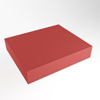 TOP 51 Fire vrijhangende solid surface module / planchet 61cm. Rand 12cm hoog. Blad geschikt voor waskom.
