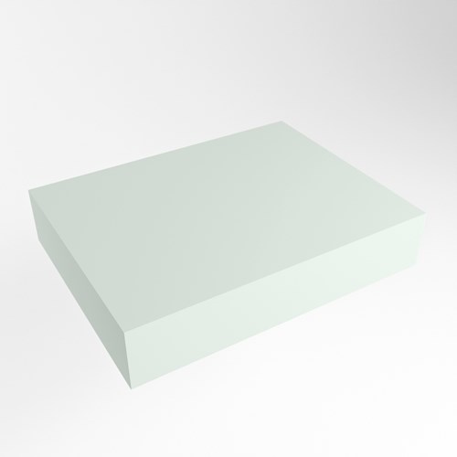 TOP 46 Greey solid surface sospeso mensola 61cm. Spessore 12cm. Adatto per lavabo da appoggio.