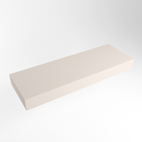 TOP 23 Linen wall-hung solid surface module / shelf 120cm. Thickness 12cm. Suitable for countertop basin.