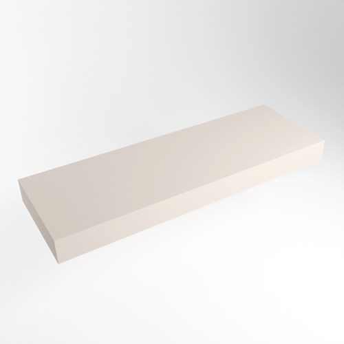 TOP 46 Linen wall-hung solid surface module / shelf 140cm. Thickness 12cm. Suitable for countertop basin.
