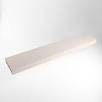 TOP 46 Linen wall-hung solid surface module / shelf 230cm. Thickness 12cm. Suitable for countertop basin.