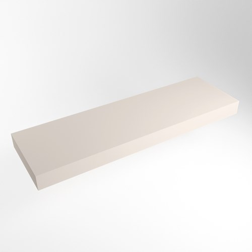 TOP 51 Linen solid surface étagère suspendu 170cm. Épaisseur 12cm. Convient pour une vasque à poser.