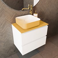 TOP 41 Ocher solid surface Countertop 61cm. Thickness 0,9cm. Suitable for countertop | countertop basin.